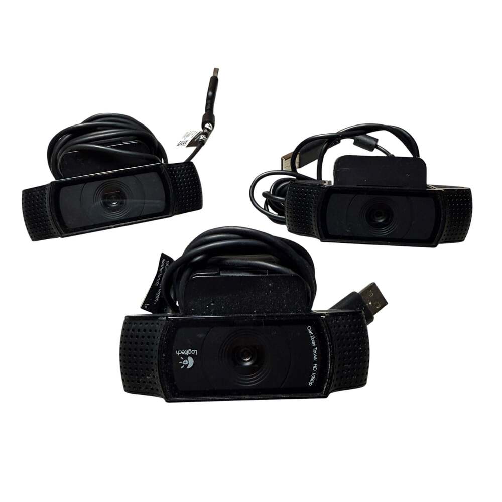 Lot of 3 Logitech Pro Webcams